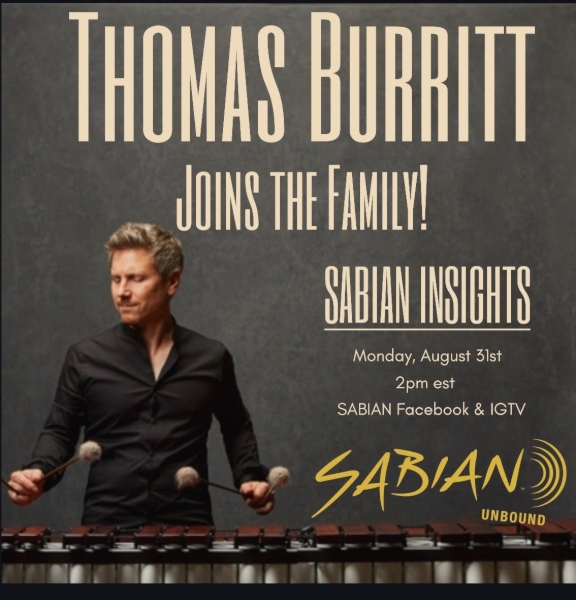 Thomas Burritt Joins Sabian!